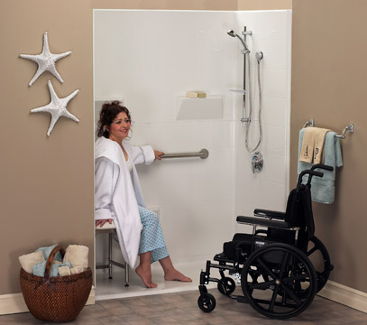 Freedom Accessible Showers offer the ultimate in barrier free bathing. - Accessible Showers