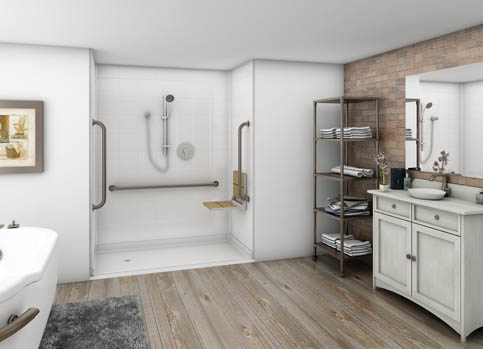 Freedom Accessible Showers offer the ultimate in barrier free bathing. - Accessible Showers